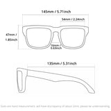 KDEAM Unisex Polarized Square Sunglasses – UV400 Anti-Blue Light Eyewear for Driving, Fishing & Computer Use