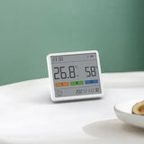 Digital Temperature and Humidity Meter Clock - Indoor & Outdoor Thermometer with Hygrometer