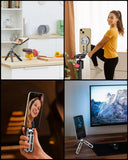 Trípode magnético plegable para teléfono con zapata fría Arca y soporte de escritorio para iPhone y Android