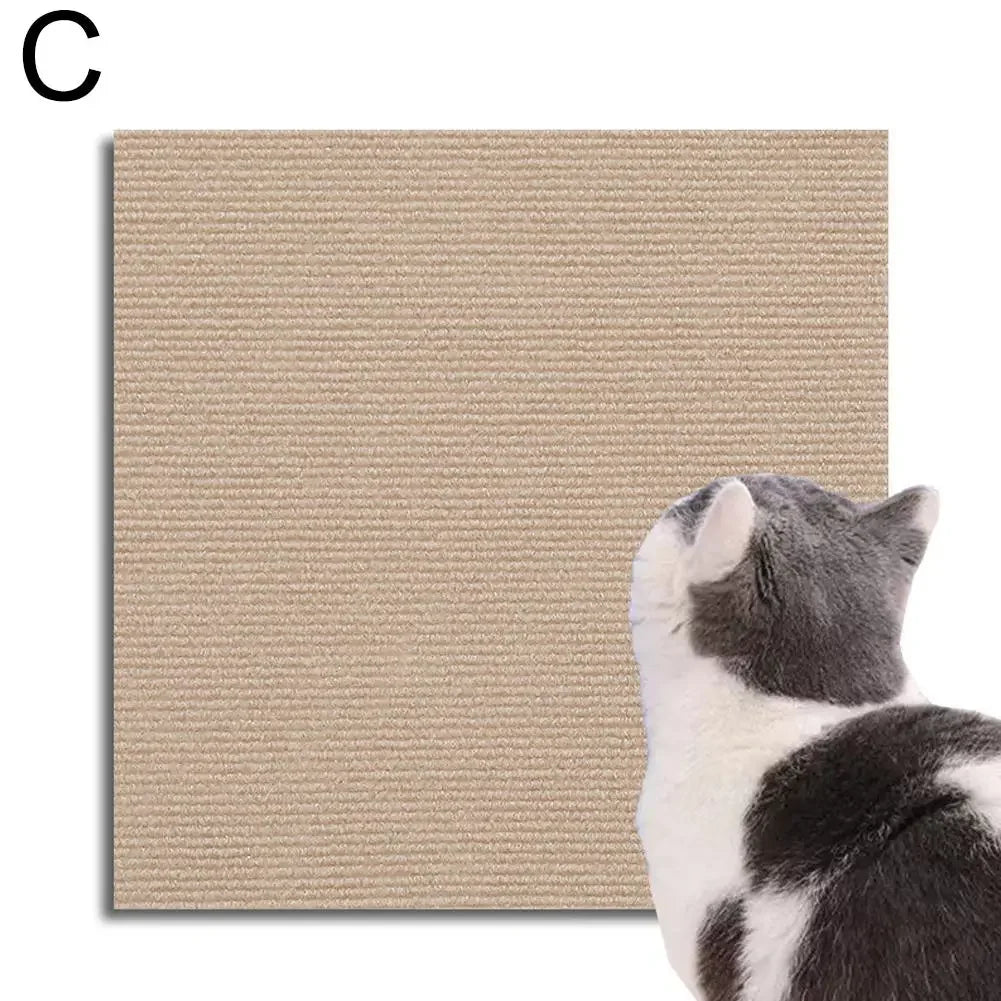 Self-Adhesive Cat Scratching Pad - Furniture Protector with Trimmable Design