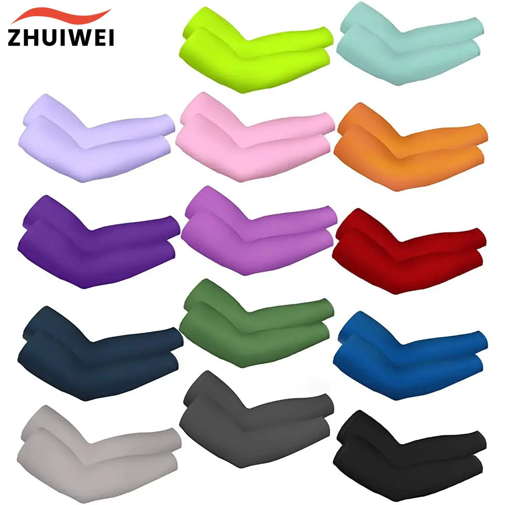 Cooling Ice Silk UV Arm Sleeves – Breathable Sun Protection for Outdoor Sports