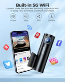 4K Dual Dash Cam with Rear Camera, GPS, WiFi & Night Vision