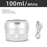Mini Electric Food Chopper – USB Rechargeable Portable Garlic Masher & Meat Grinder