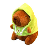 Capybara Plush Toy with Hoodie & Wings - Cute Stuffed Animal Keychain Gift