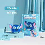Disney Stitch & Sanrio Building Blocks Set - Cute Character Model Kit for Kids