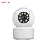 Cámara de seguridad inteligente WiFi de 1080P: monitor para bebés y mascotas en interiores con visión nocturna y seguimiento de movimiento