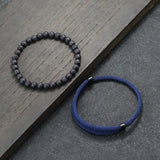 Pulsera de cuerda náutica para hombre: elegante pulsera con dije de barco de aleación de zinc