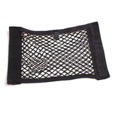 Universal Car Back Seat Mesh Storage Net – Elastic Organizer with Magic Sticker for Trunk or Seat Back