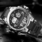 Men's Digital Sports Watch with Luminous Display, Waterproof & Shock Resistant
