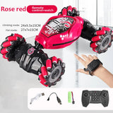 Coche acrobático RC 4WD 1:16: control por gestos, luces LED y acción de escalada con giro