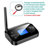 Multi-Function Bluetooth 5.0 Audio Transmitter & Receiver – DAC Converter with Optical & Coaxial Support