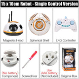 Gesture-Controlled Remote Robot Ball – 360° Rotation, Lights, Sounds & Programmable Features