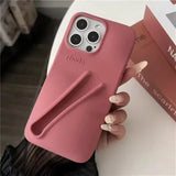 Estuche Rhode para iPhone 13, 14 y 15: funda de silicona suave para brillo de labios y lápiz labial, diseño mate y antideslizante