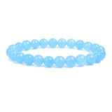 Natural Stone Beaded Bracelet with Elastic Rope for Men & Women