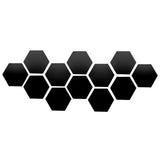 Pegatinas de pared con espejos hexagonales en 3D: decoración moderna para el hogar