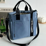 Bolso de mano informal de nailon para mujer: bolso de hombro elegante y duradero