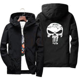 Men’s Casual Hooded Jacket – Lightweight Printed Zip-Up Outerwear for Spring & Autumn
