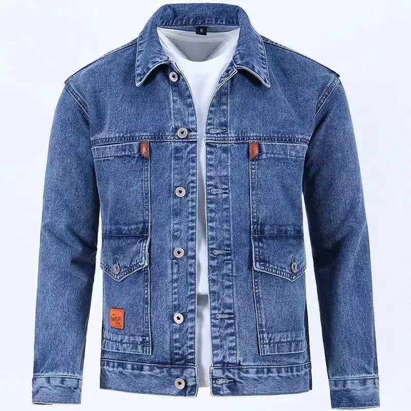 Men’s Lightweight Denim Jacket – Casual Spring & Autumn Outerwear