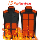 USB Heated Vest for Men & Women - 3-Temperature Electric Jacket for Outdoor Sports & Winter Warmth