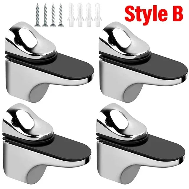 Heavy-Duty Zinc Alloy Glass Clamp – Secure Wall Bracket for Glass Panels