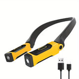 Rechargeable LED Neck Reading Light – Hands-Free, Adjustable Brightness for Reading, Knitting & More