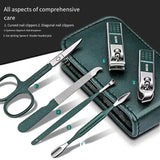 Professional Stainless Steel Nail Clipper Set - 6-Piece Manicure Kit for Men & Women