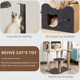 Self-Adhesive Cat Scratching Pad - Furniture Protector with Trimmable Design
