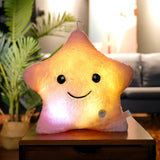 Glow-in-the-Dark Star Pillow - LED Light Up Plush Toy & Night Light for Kids