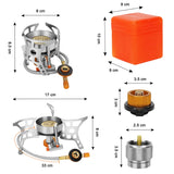 3900W Windproof Portable Camping Stove – High-Efficiency Outdoor Gas Burner