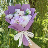 Hello Kitty Plush Bouquet - Sanrio Flower Doll Gift Set (35cm)