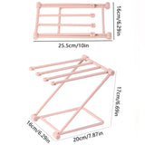 Expositor de joyas de plástico plegable: almacenamiento compacto y duradero para anillos, pendientes y accesorios