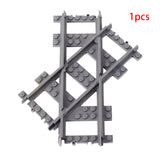 MOC City Train Rail Crossing & Flexible Tracks – DIY Building Block Set