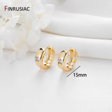 Trendy Gold Plated Hoop Earrings for Women – Classic Round Circle Design