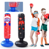 Kids Free Standing Punching Bag - Inflatable Tumbler Boxing Bag for Stress Relief