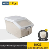 10KG Kitchen Rice Storage Container with Lid – Airtight Cereal Dispenser & Dry Food Organizer