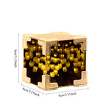 3D Cloud Tulip LED Night Light with Mirror Table Lamp for Bedroom Decor