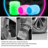 Tapones para válvulas de neumáticos que brillan en la oscuridad: ajuste universal para automóviles, motocicletas y bicicletas