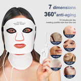 7-Color LED Face & Neck Mask for Skin Rejuvenation and Anti-Aging