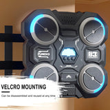 Smart Music Boxing Machine with Lights – Wall-Mounted Reflex Trainer for Kids & Teens