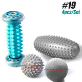 Spiky Massage Ball & Foot Roller Set - Deep Tissue Therapy for Plantar Fasciitis & Muscle Pain