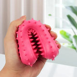 Durable Spiked Rubber Bone Chew Toy for Dogs – Teeth Cleaning & Training Aid