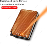 Slim RFID PU Leather Wallet – Trifold Business Card Holder for Men & Women