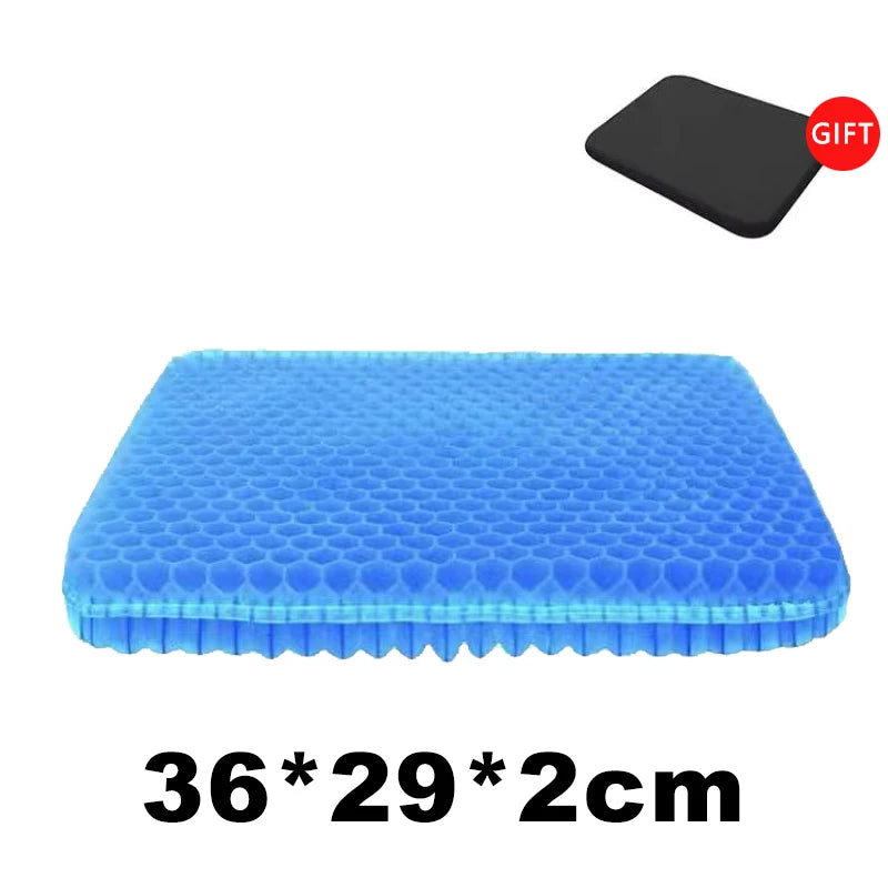 Breathable Gel Car Seat Cushion – Cooling Honeycomb Pad for Office, Home, and Wheelchair