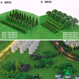 Miniature Green Model Trees – Realistic Landscape Decor for Model Building & Dioramas