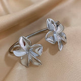 Trendy Gold Flower Cuff Bracelet for Women