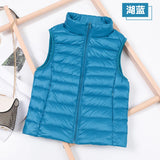 2025 White Duck Down Jacket Women Vest Autumn Winter Sleeveless Waistcoat Warm Lightweight Puffer Jacket Female Tops Outwear 8XL