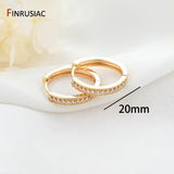 Trendy Gold Plated Hoop Earrings for Women – Classic Round Circle Design
