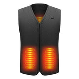 Unisex USB Heated Vest – Thick, Windproof, Sleeveless Thermal Waistcoat for Winter