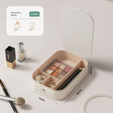 Foldable Makeup Mirror with Storage – Portable Vanity Organizer for Dorms & Travel
