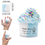 Kit de slime de mantequilla mixta, masilla esponjosa, dijes de piruleta de sandía para niños, juguete antiestrés elástico y no pegajoso para niños y niñas